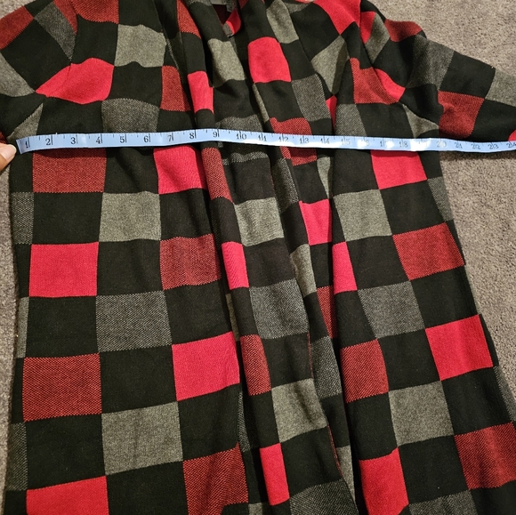 Joan Vass open fron checkered cardigan - Picture 5 of 5
